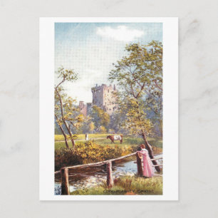 Vintage Blarney Castle, Irland, Vykort
