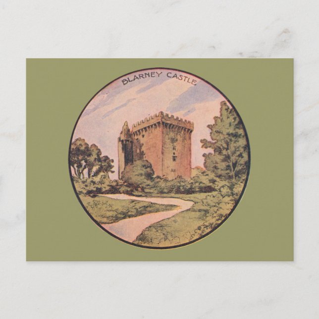 Vintage Blarney Castle Vykort (Framsida)