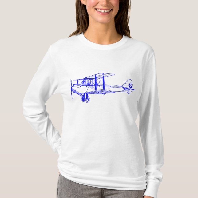 Vintage - Blått T-shirt (Framsida)