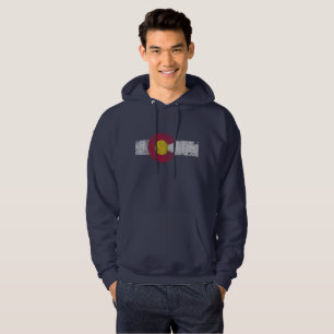 Vintage bleknar statlig flagga av färgrika sweatshirt