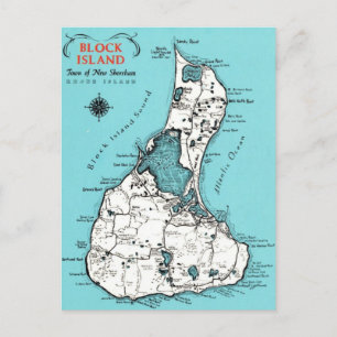 Vintage Block Island Vykort