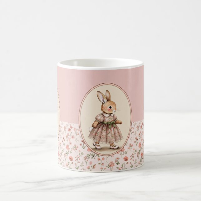 Vintage blomkruksmugg kaffemugg (Center)