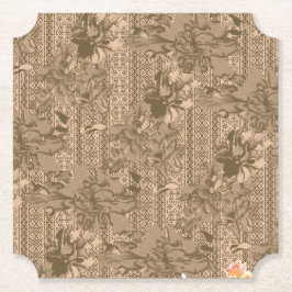 Vintage blomkruksskyddssats | Neutral lyx Underlägg Papper