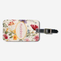 vintage blomma mönster i mjuk färg med namn