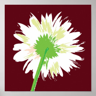 Vintage blomma poster