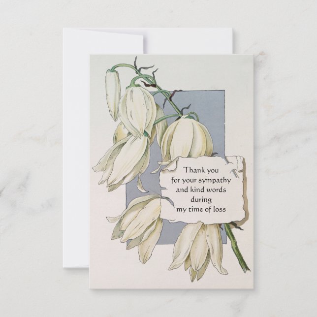 Vintage blomma tackkort tack kort (Framsida)