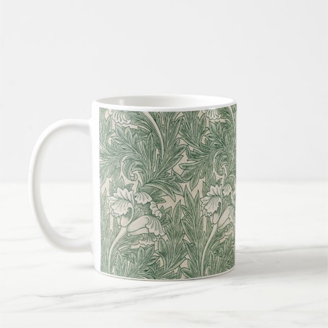 Vintage-blomman mönster kaffemugg (Vänster)