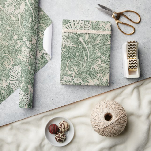 Vintage-blomman mönster presentpapper (Hantverk)