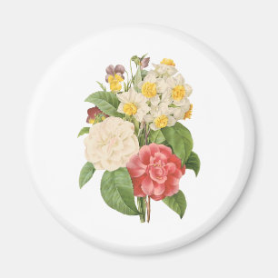 Vintage blommande kamelia narcissblommor av Redout Magnet