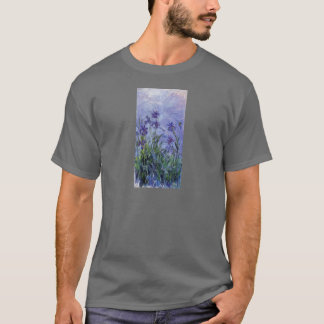 vintage blommar lilac-irises-1917 monet. tee