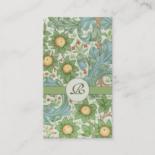 vintage blommar monogramvisitkorten visitkort