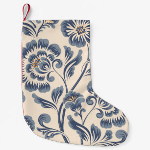 Vintage blommar sömlöst mönster inslag. ELEGANT t Liten Julstrumpa
