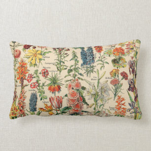 Vintage blommar vid Adolphe Millot Lumbarkudde
