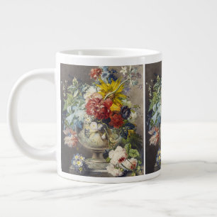 Vintage Blommig Elegant Botanisk Trädgårdsmålning Jumbo Mugg