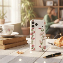 Vintage Blommig iPhone 17 Fodral
