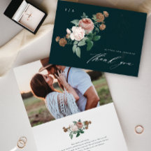 Vintage Blommig Skript Bröllopstack