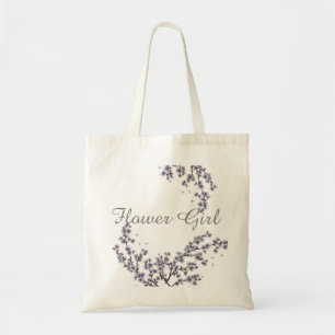 Vintage Blommigt Anpassningsbar Flower Girl Bröllo Tygkasse