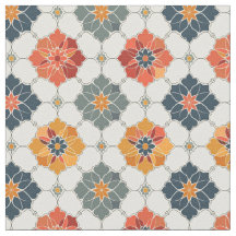 Vintage Blommigt Arabesque Tile Mönster