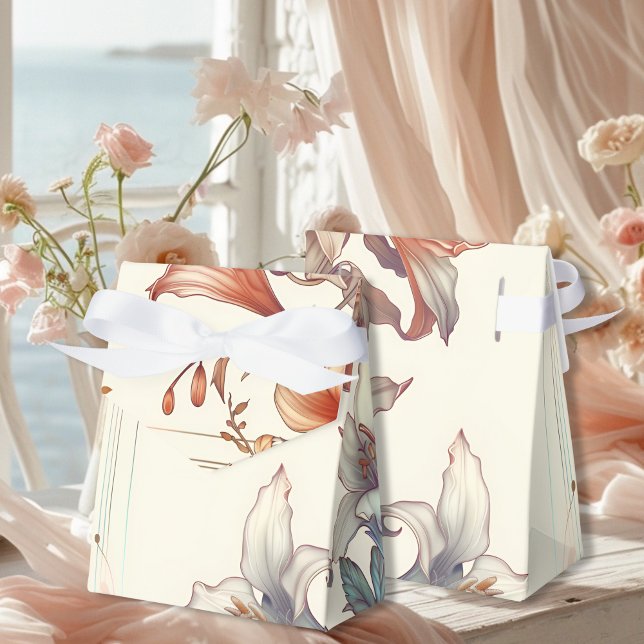 Vintage Blommigt Art nouveau Bröllop Presentaskar (Skapare uppladdad)