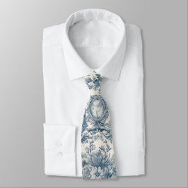 Vintage blommigt Blue toile de jouy monogram Slips