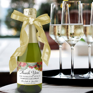 Vintage Blommigt Boho Chic Bröllop Tack Mini