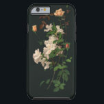 Vintage Blommigt Bouquet Tough iPhone 6 Skal<br><div class="desc">Vacker blandning av persiko- och vitblommor samt löv på svart bakgrund.</div>