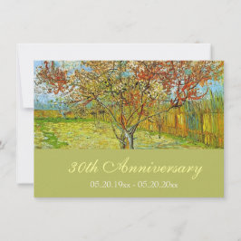 Vintage blommigt bra art-jubileumsinbjudningar. inbjudningar