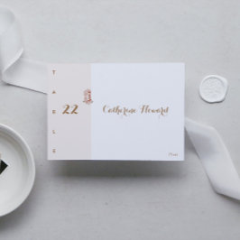 VINTAGE BLOMMIGT BRÖLLOP i ART NOUVEAU Bordsnummer