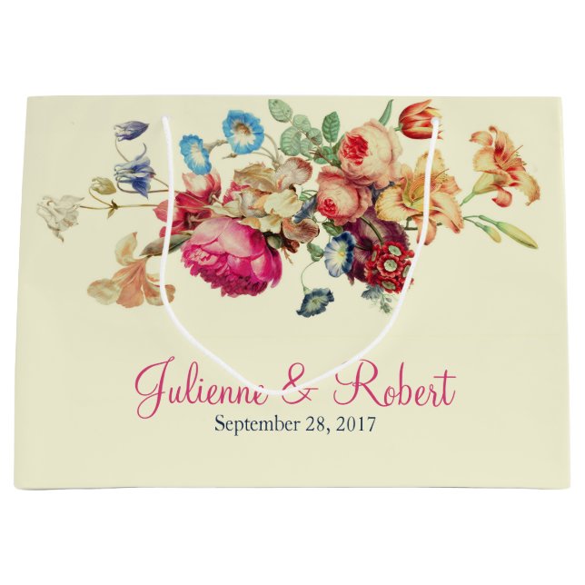 Vintage Blommigt Bröllop Tack Gift-blogg (Framsidan)