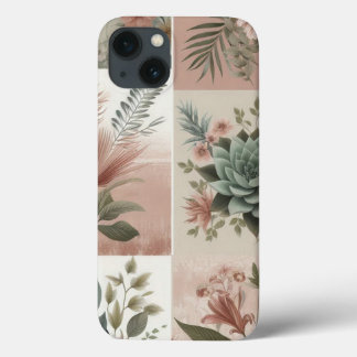 Vintage Blommigt Collage Iphone case