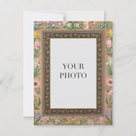 Vintage Blommigt Design Personal Vykort