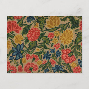 Vintage Blommigt Designer Garden Artwork Vykort