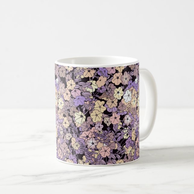 Vintage Blommigt Elegance Kaffemugg (Framsida höger)