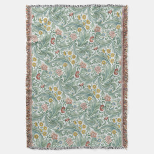 Vintage Blommigt Flowers William Morris Leicester Filt