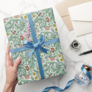 Vintage Blommigt Flowers William Morris Leicester Presentpapper