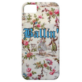 Vintage Blommigt Gangsta "Ballin" iPhone 5/5s Fodr