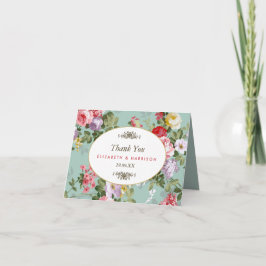 Vintage Blommigt Garden Botanical Bröllop Tack