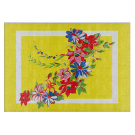 Vintage Blommigt Glasskärning