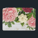 Vintage Blommigt Guld Marble Personlig iPad Mini Skydd<br><div class="desc">Vackra blommor av rosa och burgig vintage på en marmorbakgrund i guld dekorerar denna elegant ipad cover. Anpassa enkelt med namn eller monogram.</div>