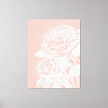 Vintage Blommigt Illustration Rosa Botanik
