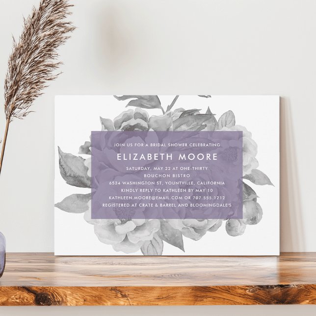 Vintage Blommigt Inbjudningskort för möhippan | Vi (Skapare uppladdad)