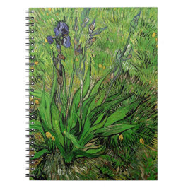 Vintage blommigt, Iris av Vincent van Gogh Anteckningsbok
