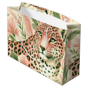 Vintage Blommigt Jungle Leopard