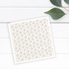 Vintage Blommigt Kärlek Shack Coquette Baby Shower Pappersservett