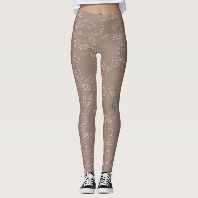 Vintage Blommigt Leggings (Framsida)