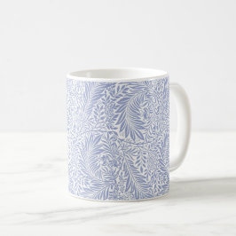 Vintage Blommigt Löv Tapet Design Kaffemugg