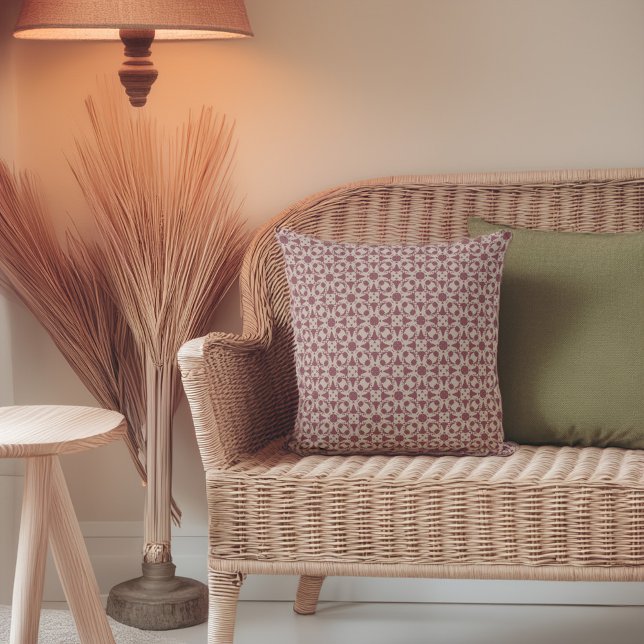 Vintage Blommigt Medallion Dekorativ kudde (Skapare uppladdad)