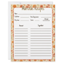 Vintage Blommigt Mexikanska mottagarsidor för Bind