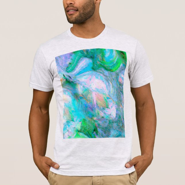 Vintage Blommigt Natur - Romantisk Abstrakt Elegan T Shirt (Framsida)