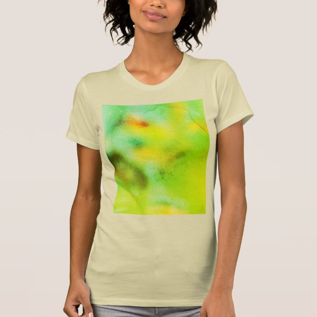 Vintage Blommigt Natur - Romantisk Abstrakt Elegan T Shirt (Framsida)